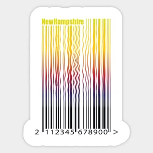 Rainbow barcode Sticker